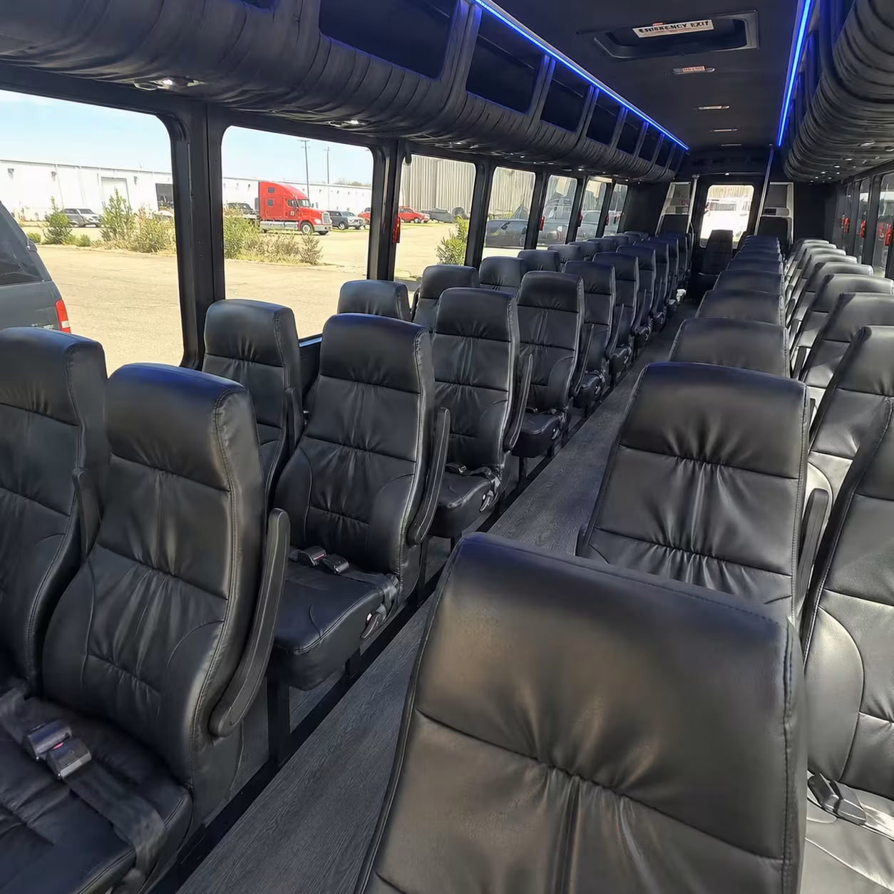 25 passenger minibus interior