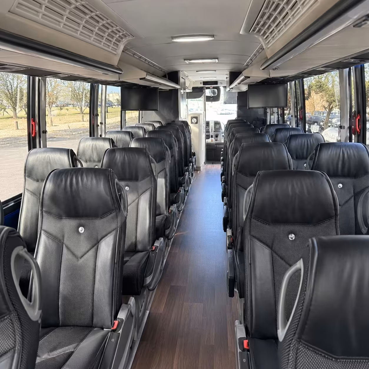 cincinnati charter bus interior