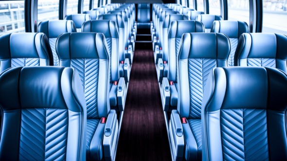 cincinnati 54 passenger charter bus interior