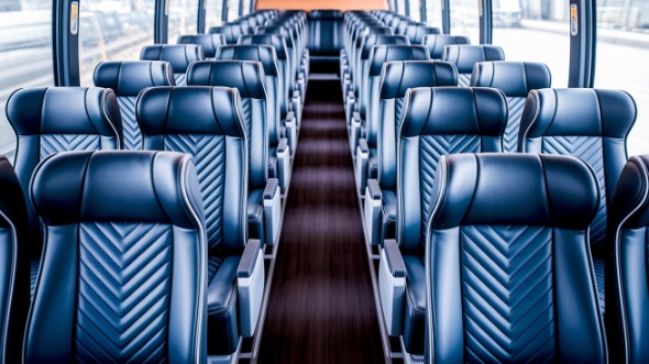cincinnati 55 passenger charter bus inside
