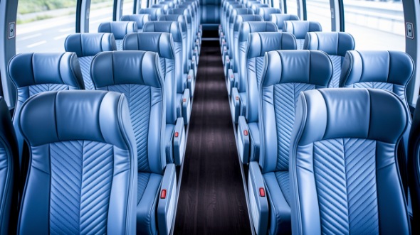 cincinnati 56 passenger charter bus interior